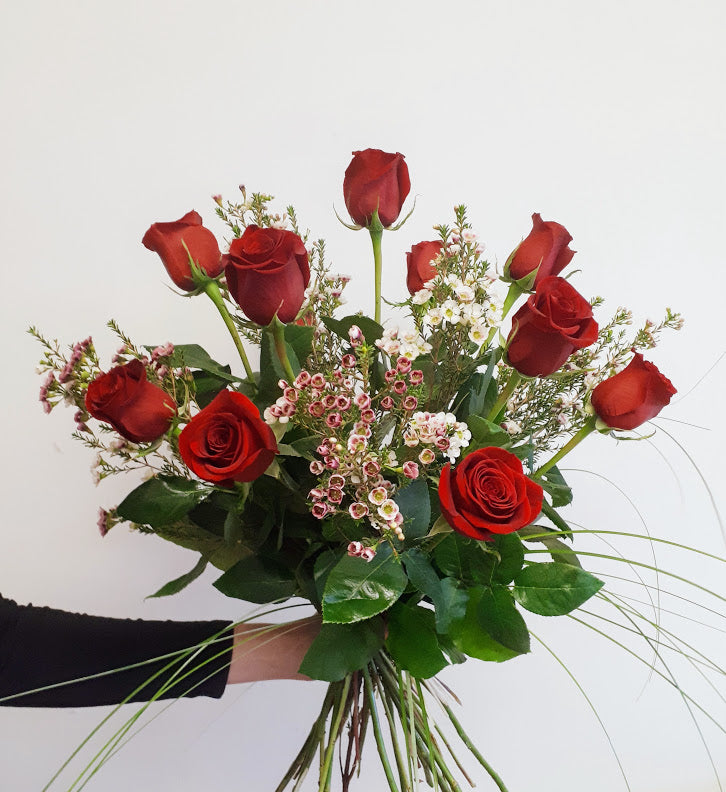 BF031- Bouquet de fleurs "Bref, je t'aime"