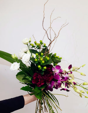 BF032- Bouquet de fleurs "Je t'aime plus que le chocolat"