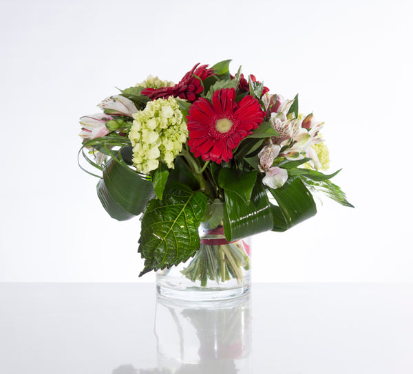 BF043- Bouquet de fleurs ''Merci de nous recevoir''